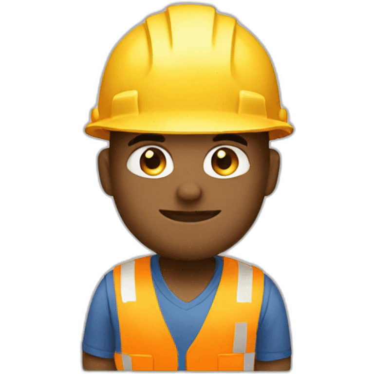 construction worker working emoji