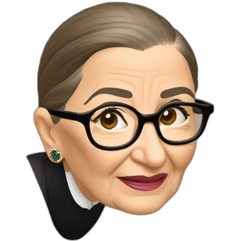 ruth bader ginsburg bending over emoji