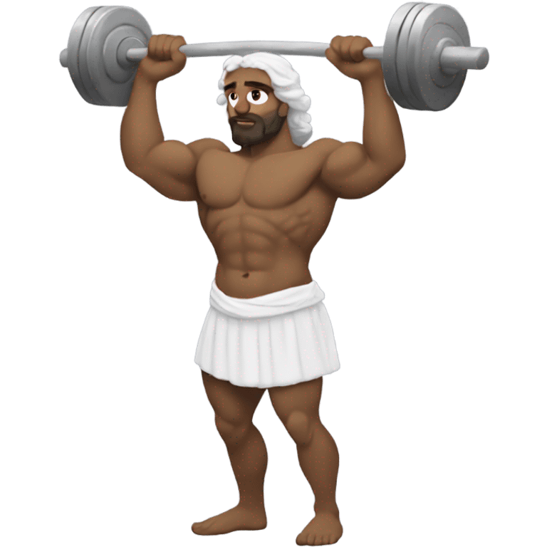 Greek god weightlifting  emoji