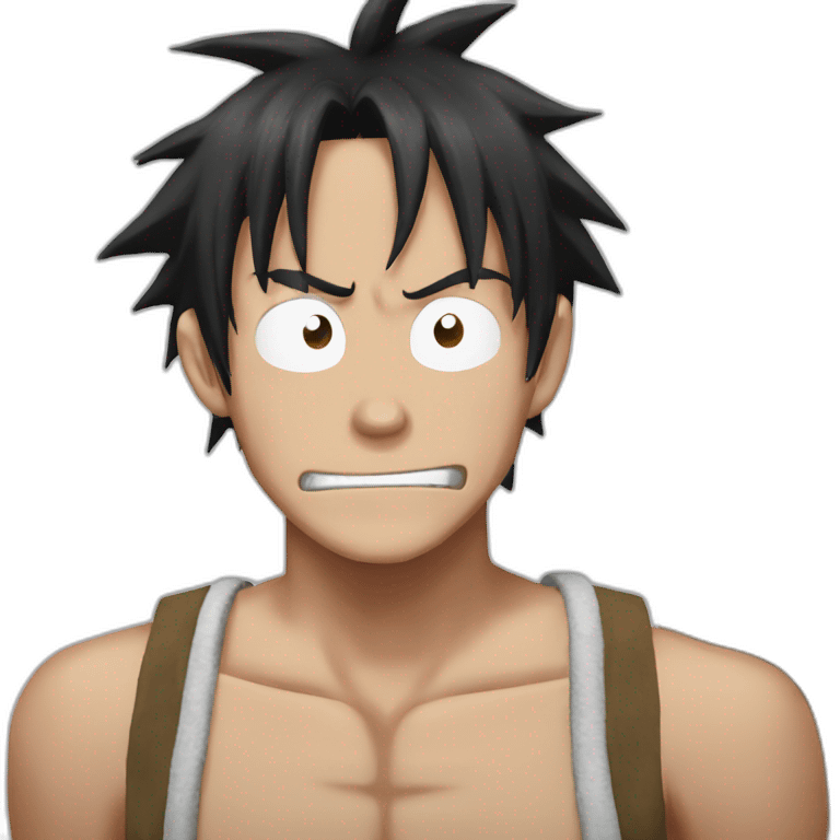 Luffy no ha Saludando emoji