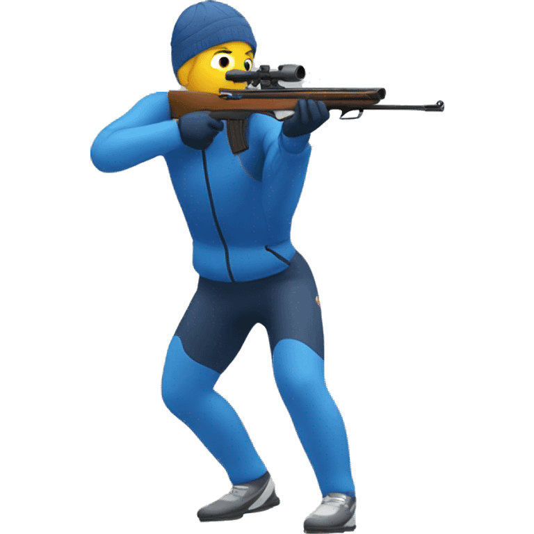 a person shooting in Biathlon emoji