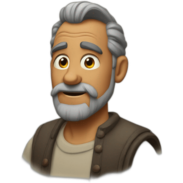 Senior pixar con barba emoji