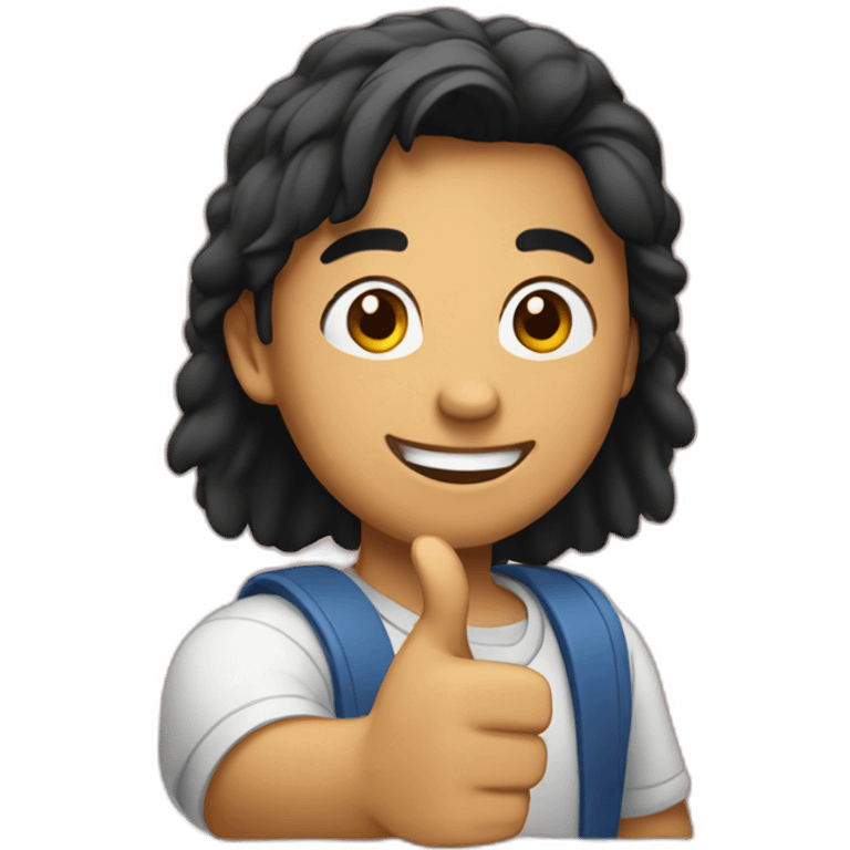 a filipino student - thumbs up emoji