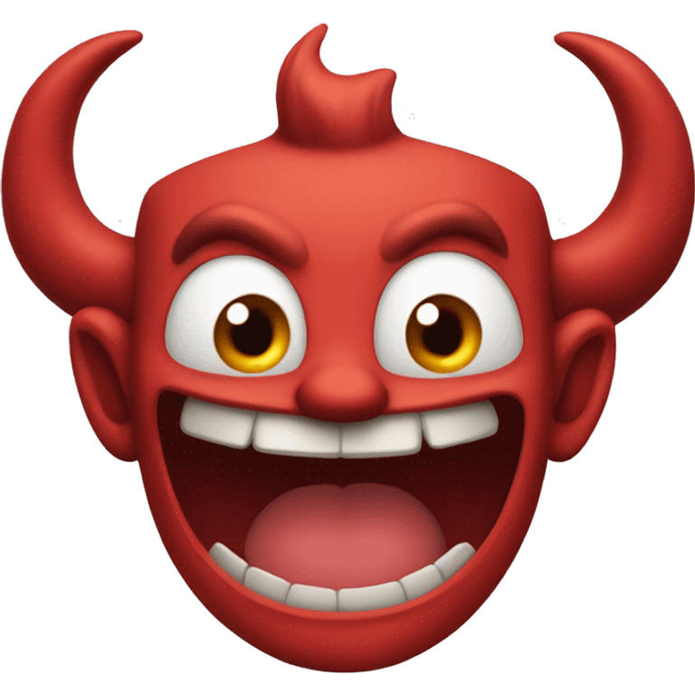 Smiling devil emoji