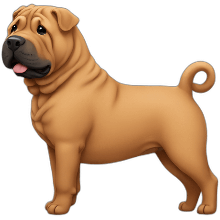 brown Sharpei emoji