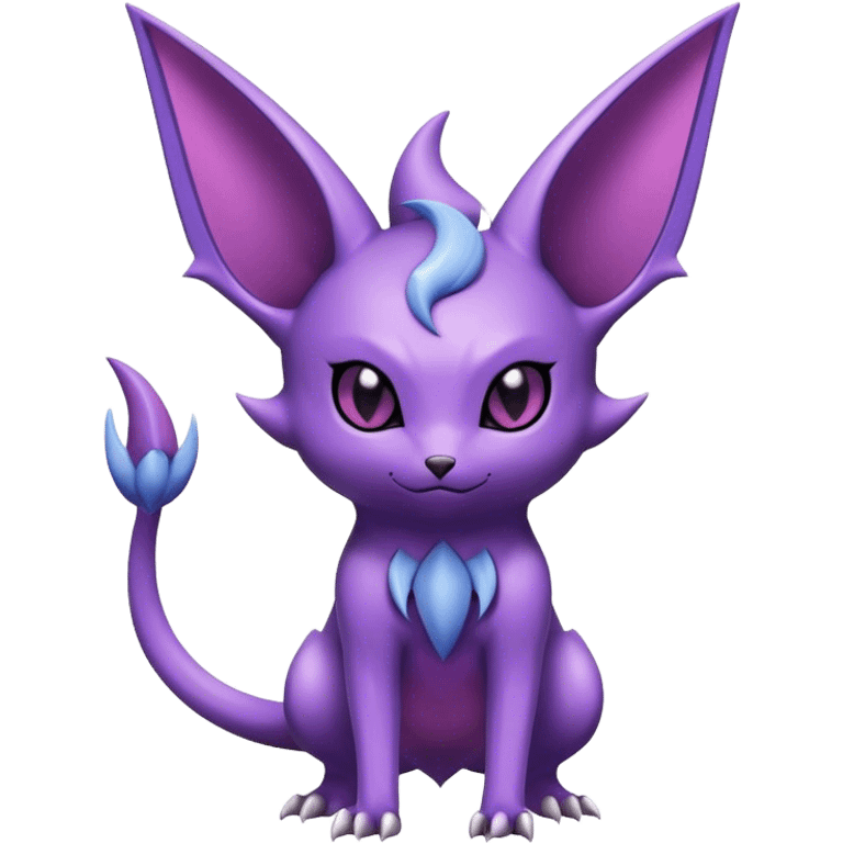 Cool Edgy Shiny Noibat-Espeon-Nidorino-hybrid  full body emoji