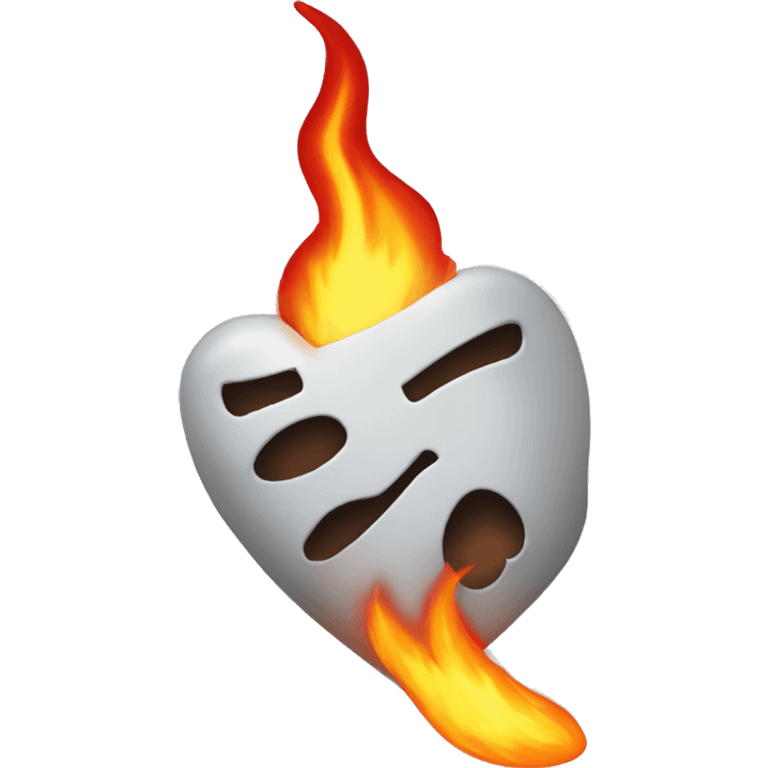 Corazón con fuego emoji