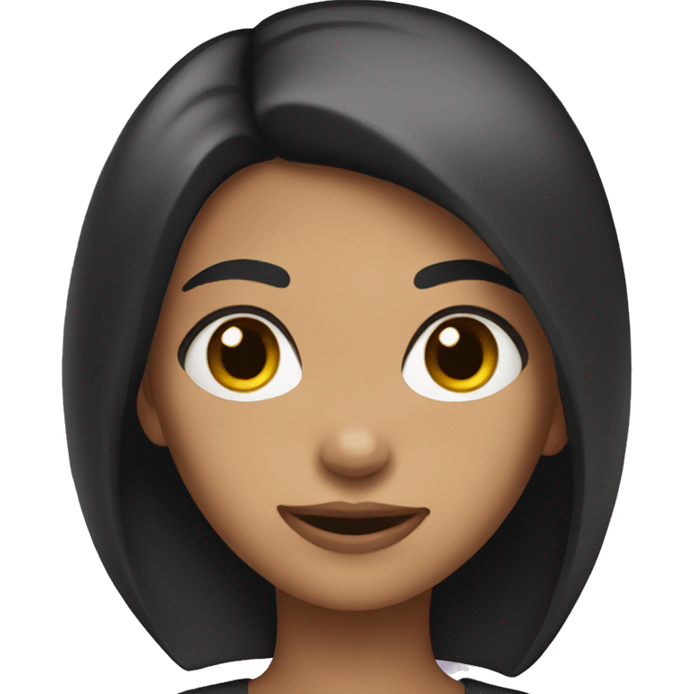 girl with black short hair emoji