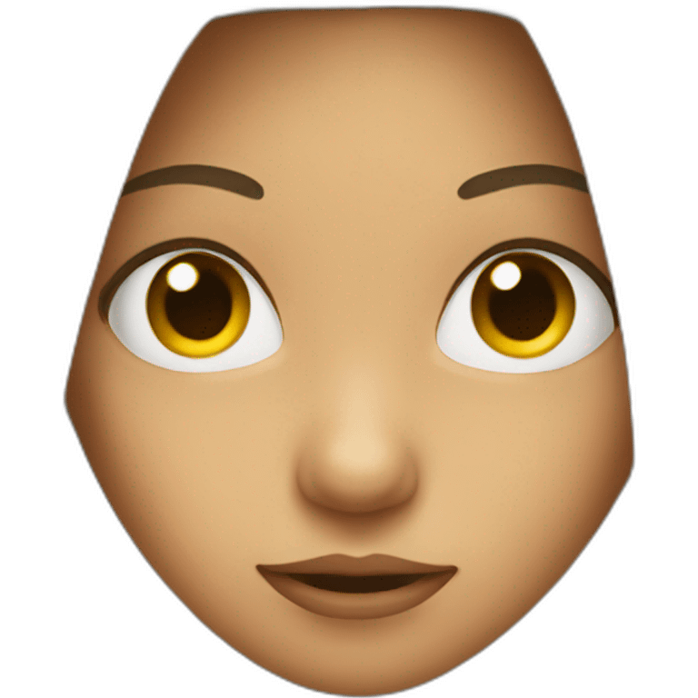 A girl peeking  emoji