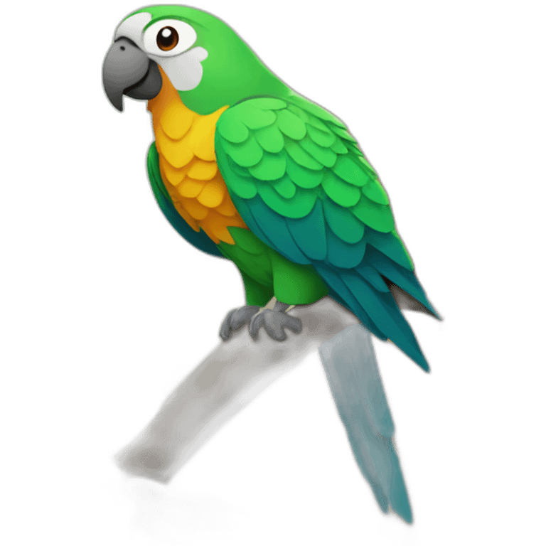 parrot in the autumn forest emoji