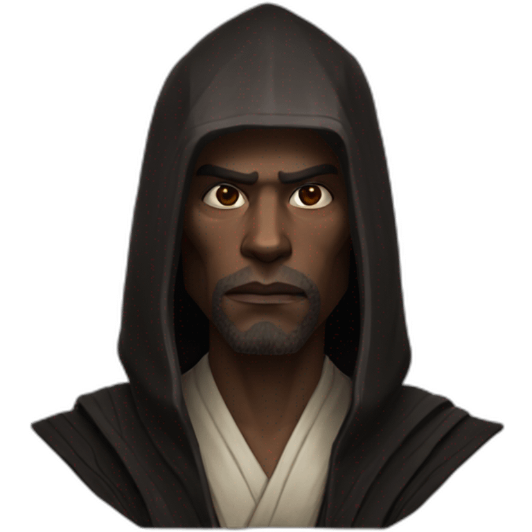 hyperrealist sith jedi in world of warcraft without facial hair emoji