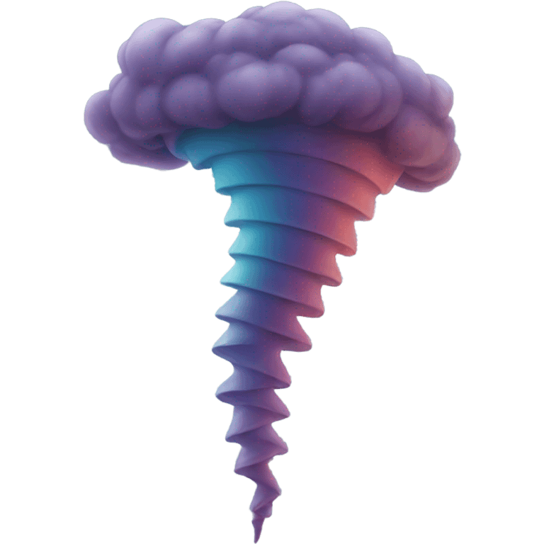 Colored tornado emoji