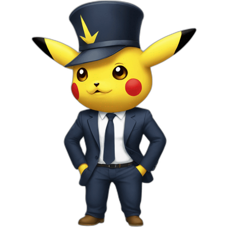 Pikachu sur macron emoji