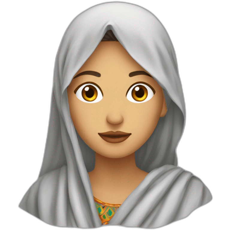 femme kabyle portant un voile emoji