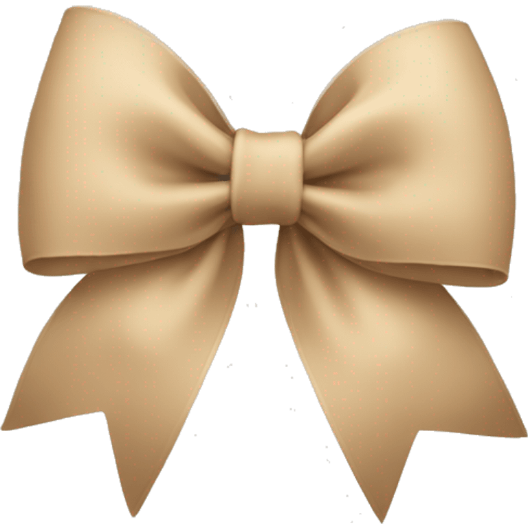 beige bow emoji