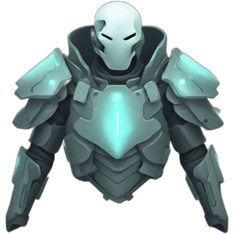 futuristic Phantom Infiltration armored breastplate ghost effect emoji