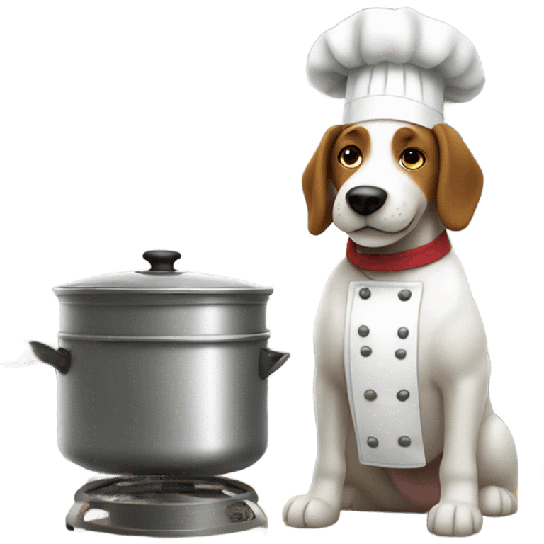 Dog cooking emoji