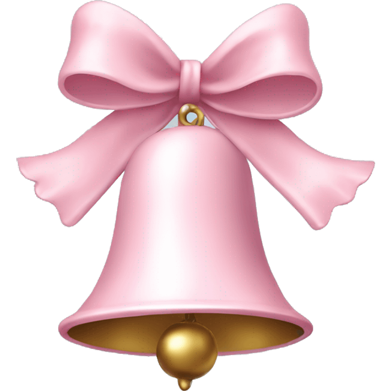 Light pink Christmas bells emoji