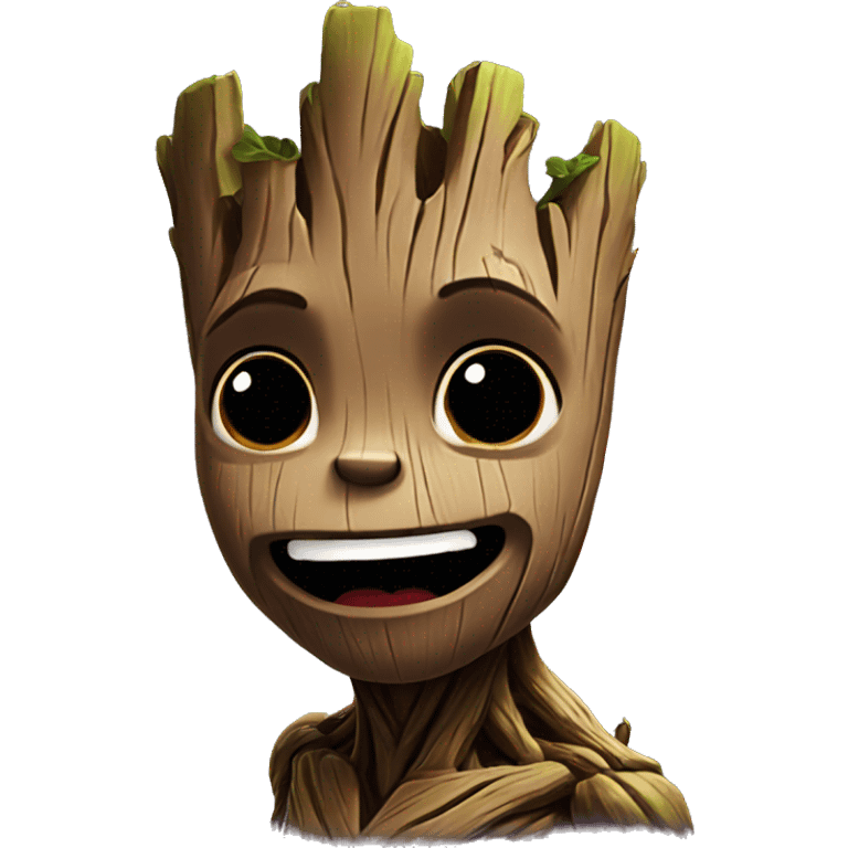 Groot Kissing emoji