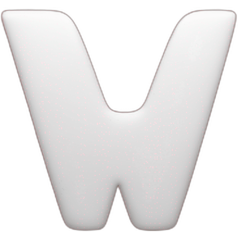 white letter w on red background emoji