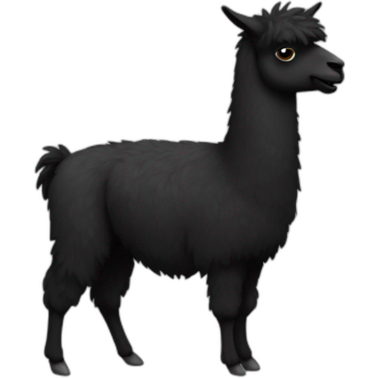 Black Mexican llama emoji