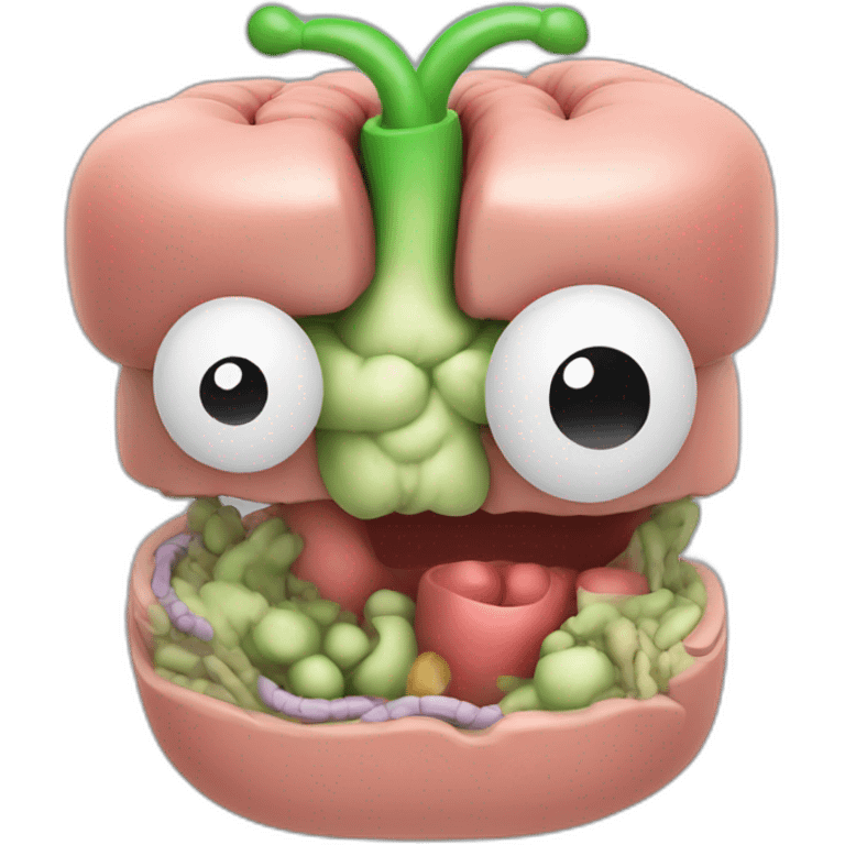 A 3D model of digestive system  emoji