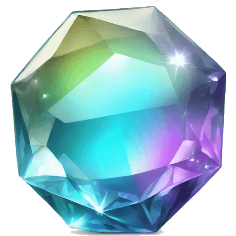 Shiny sparkly glass crystal gem emoji