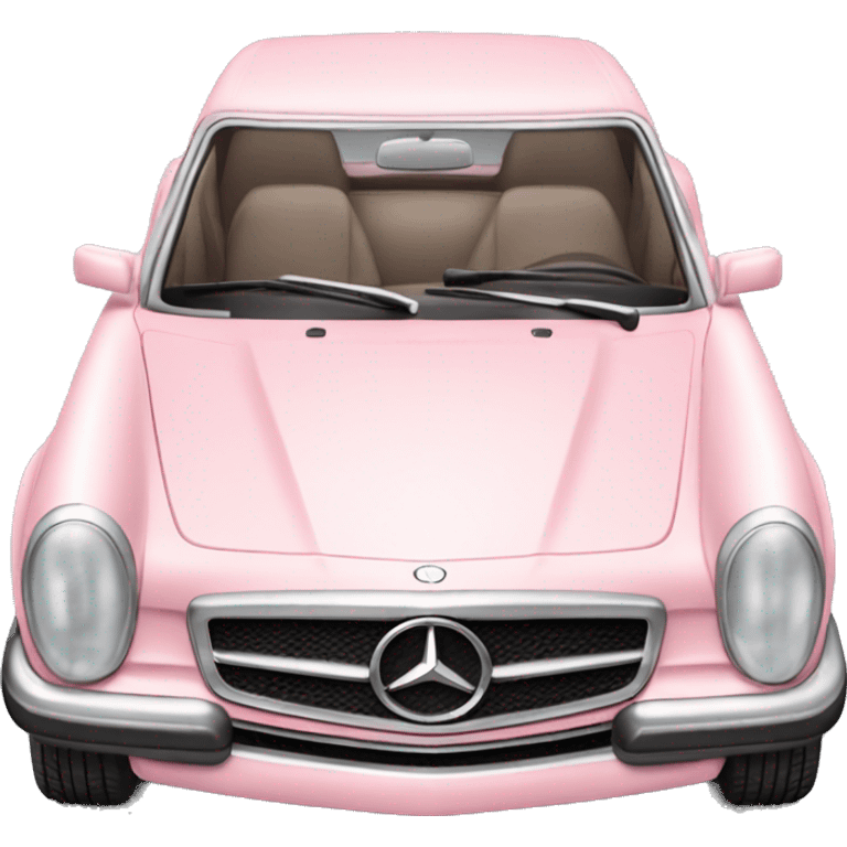 realistic light pink old Mercedes emoji