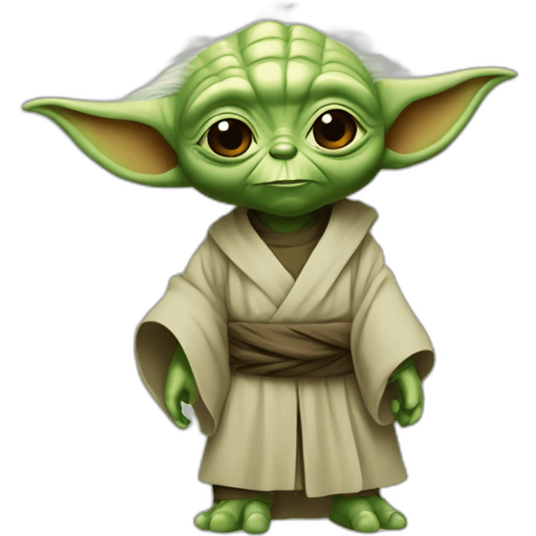 Yoda with béer emoji