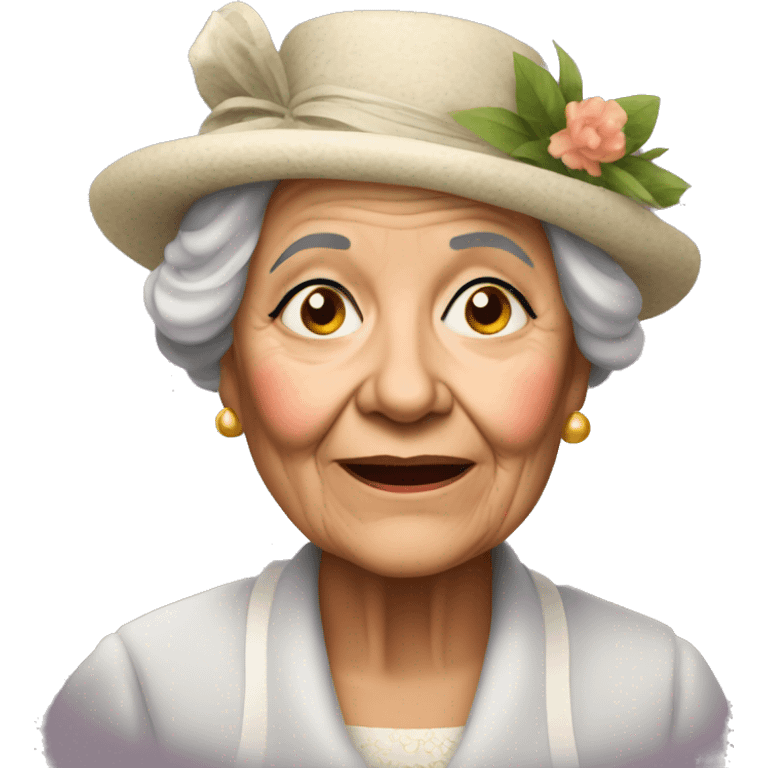 Grand mère voilée  emoji