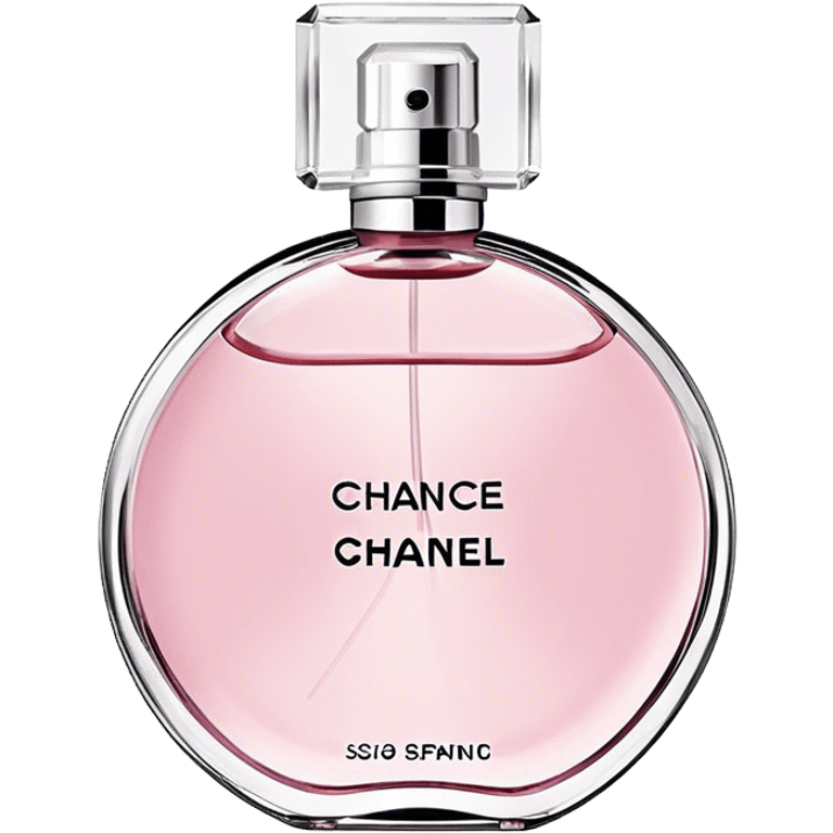 Chanel chance eau tendre, round bottle emoji