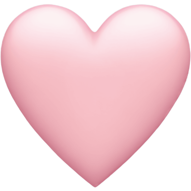 Pastel pink heart emoji