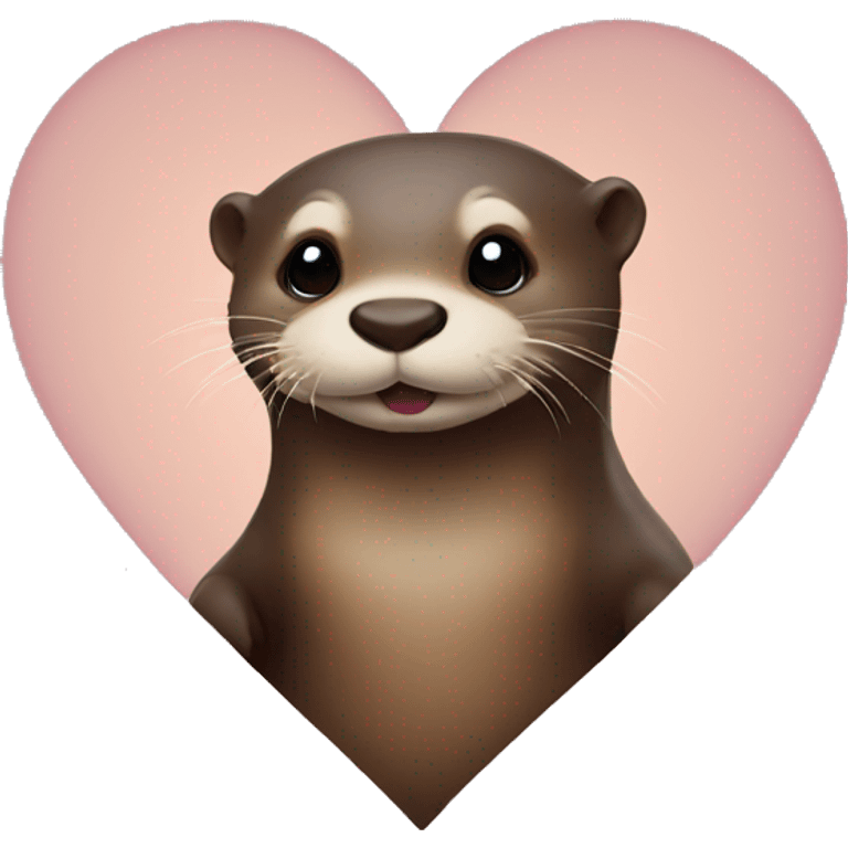 Otter heart emoji