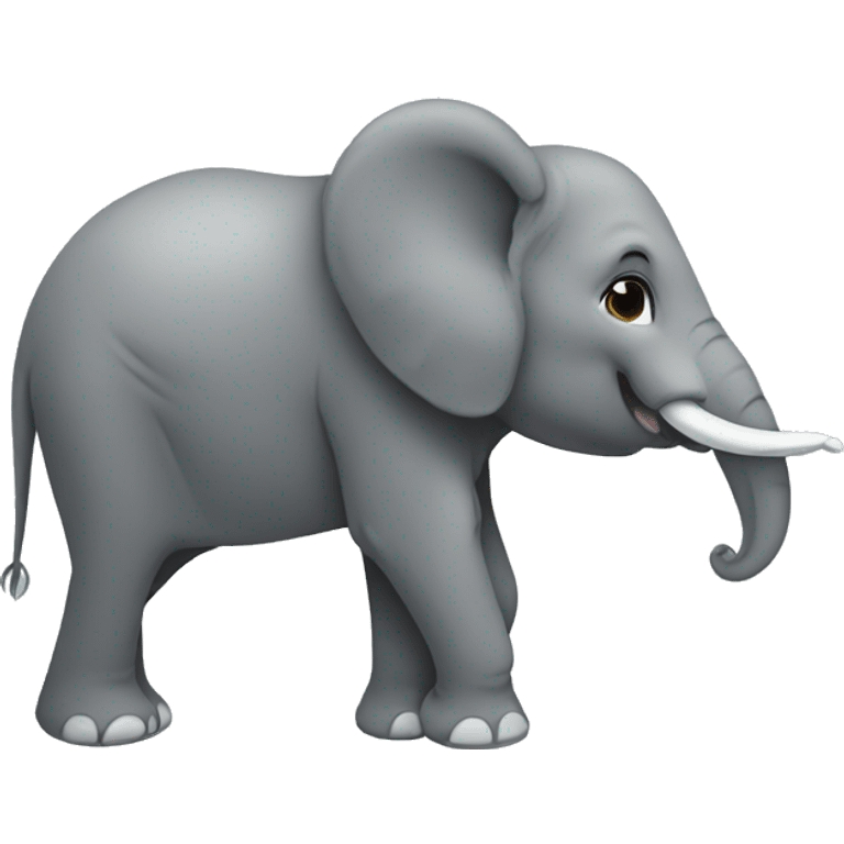 2d elephant in profile emoji