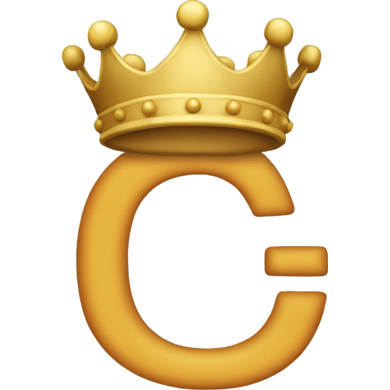 The letter C with a simple crown on it emoji