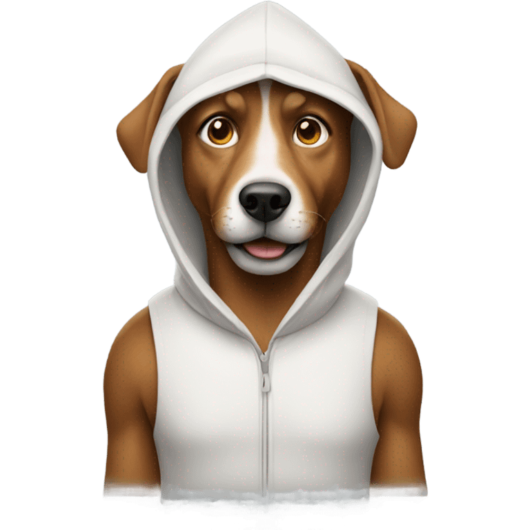 A man in dog emoji