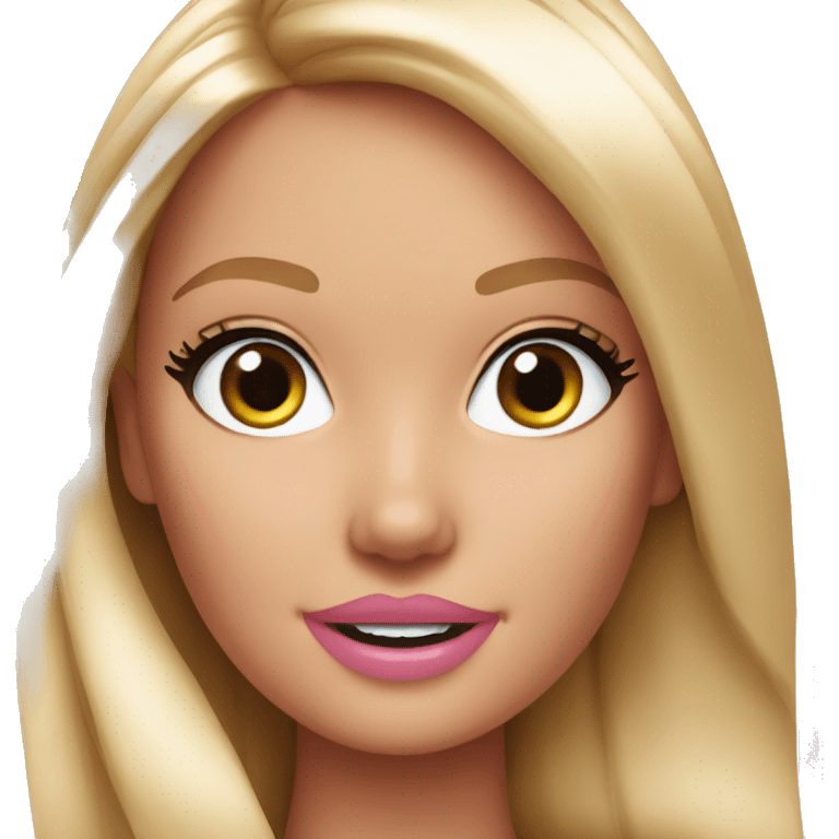 Barbie face emoji