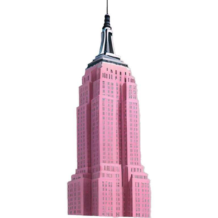 Pink Empire State Building  emoji