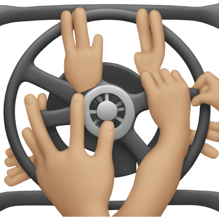 hands on wheel  emoji