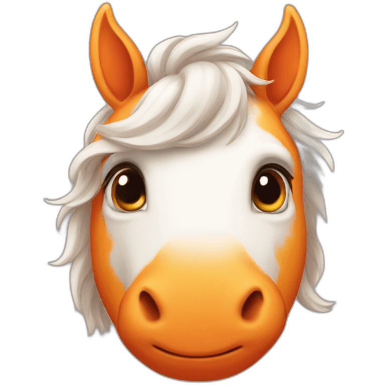 orange unicorn emoji