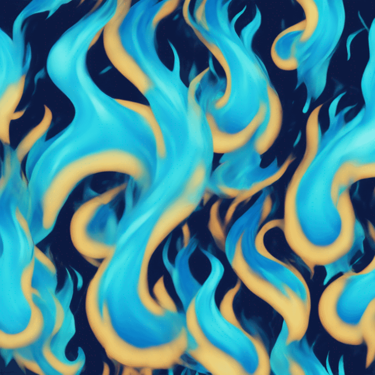 Blue fire emoji