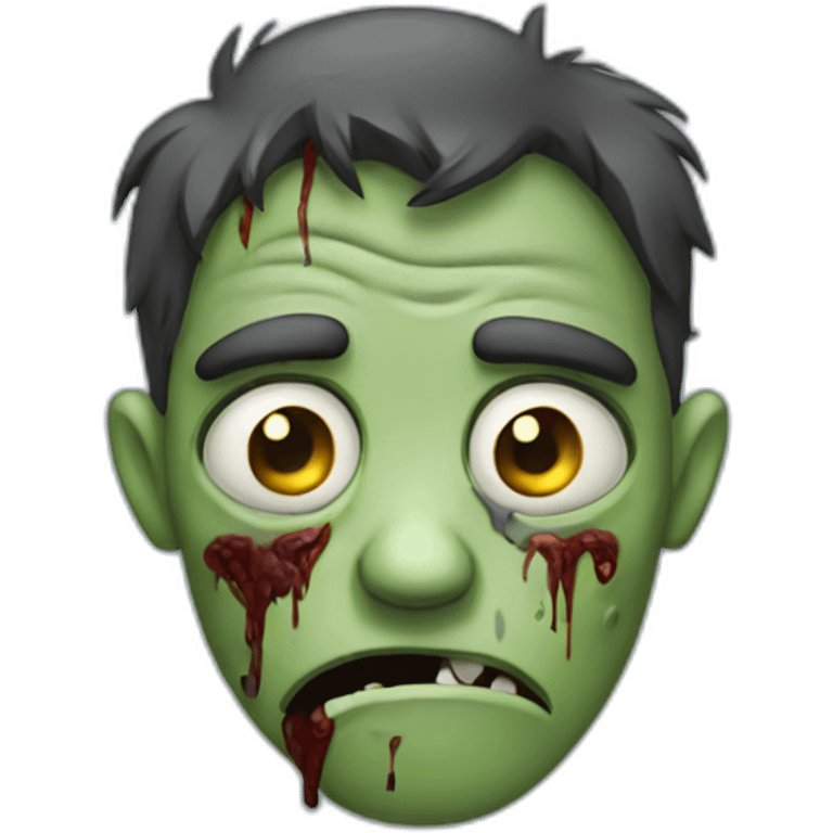 sad zombie emoji