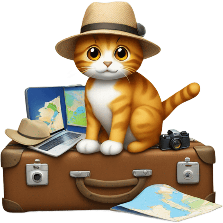 travel cat emoji