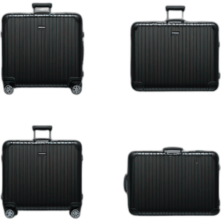 Rimowa black classic cabin emoji