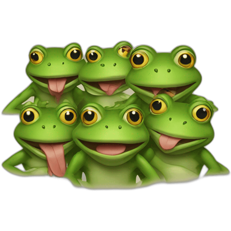 Frogs rock band emoji