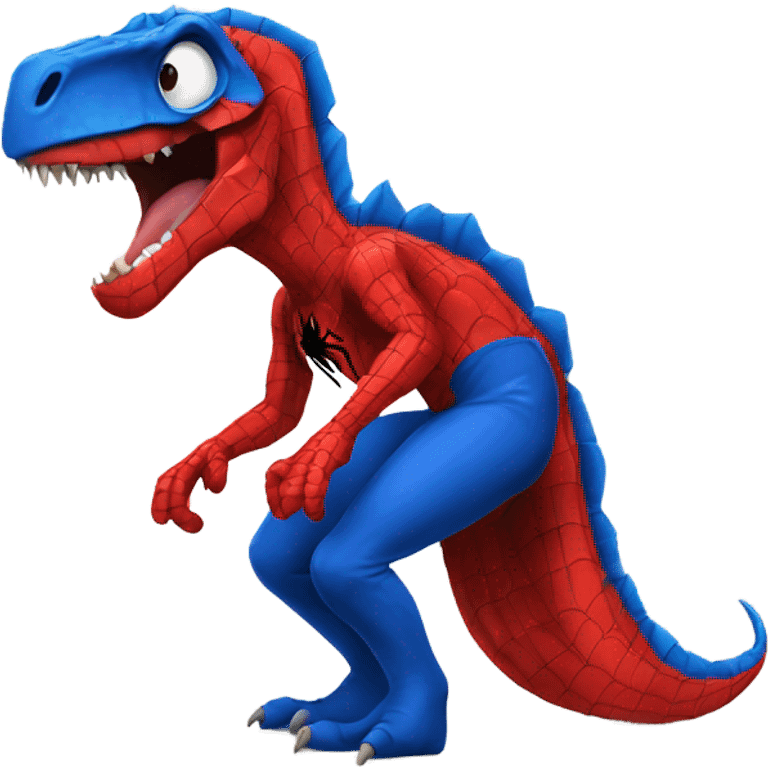 dinosaur that is spiderman emoji