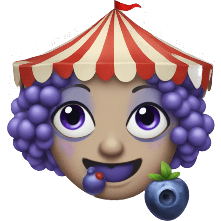 circus with blueberries emoji