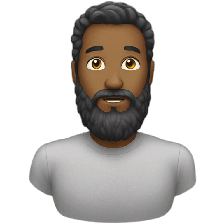 Beard-bold emoji