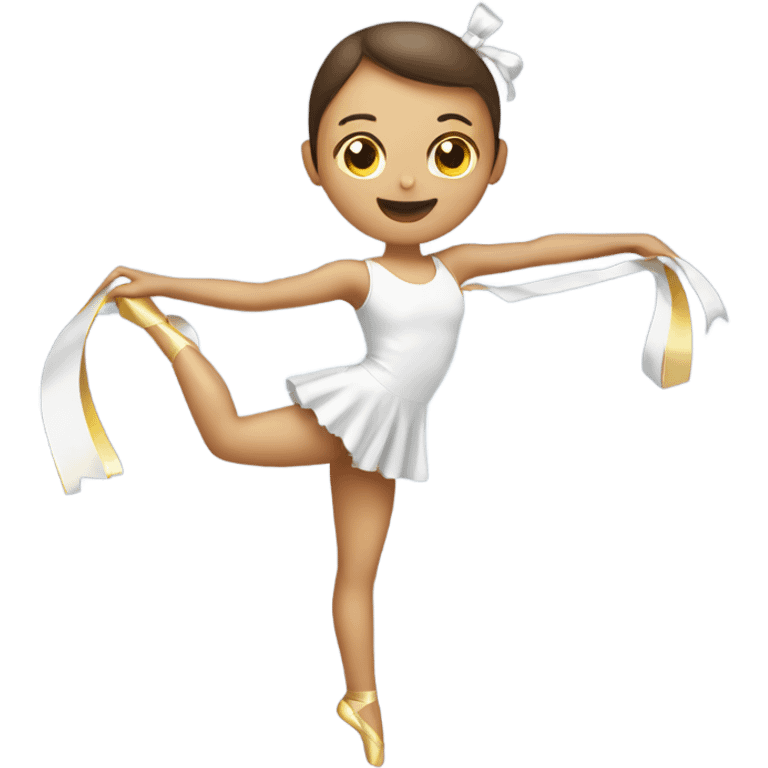 Rhythmic gymnastics with ribbon  emoji