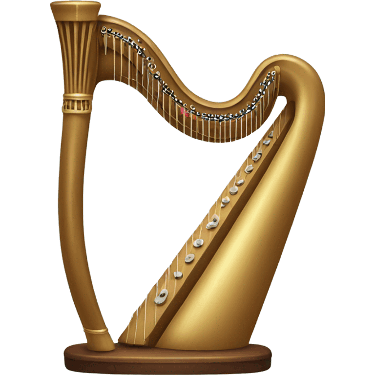 Musical harp emoji